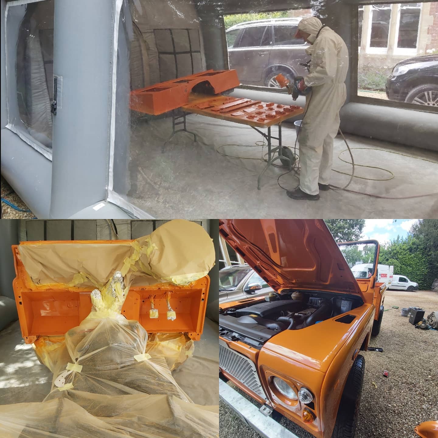 Land Rover complete strip colour change.
Black to Burnt orange.
autocrunch.co.uk
We come to you safely!
#landroverdefender#landrover#landrover#classicrestoration